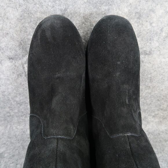 Colin Stuart Shoes Womens 6.5 Boots Tall Wedge Fashion Leather Pull On Black - Picture 11 of 16